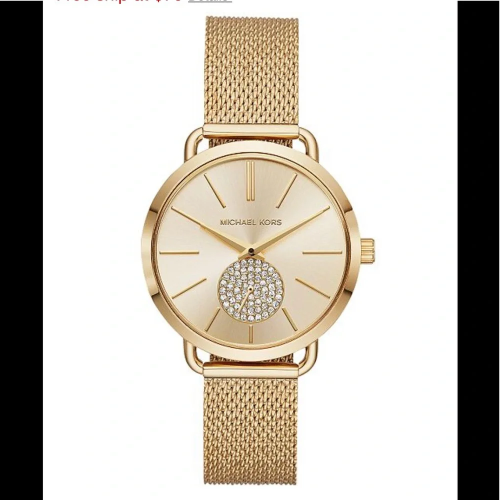 Authentic Michael Kors Portia mesh bracelet watch